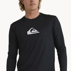 Quiksilver Men's Solid Streak Long Sleeve UPF 50 Size XL Black NWT